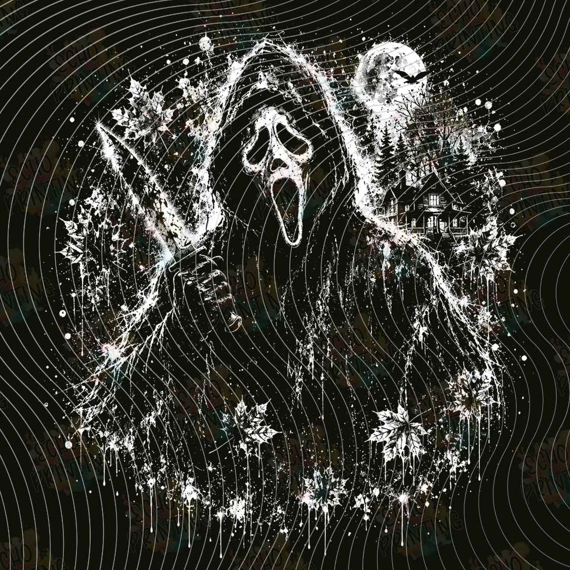 HLW 3793 - SCREAMING GHOST HORROR ICON