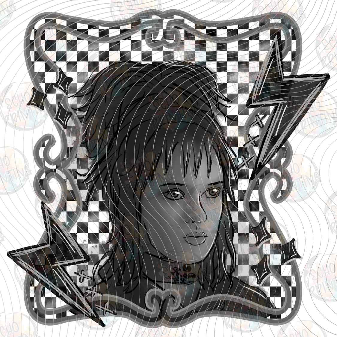 HLW 3855 - GOTHIC HAUNTED PORTRAIT