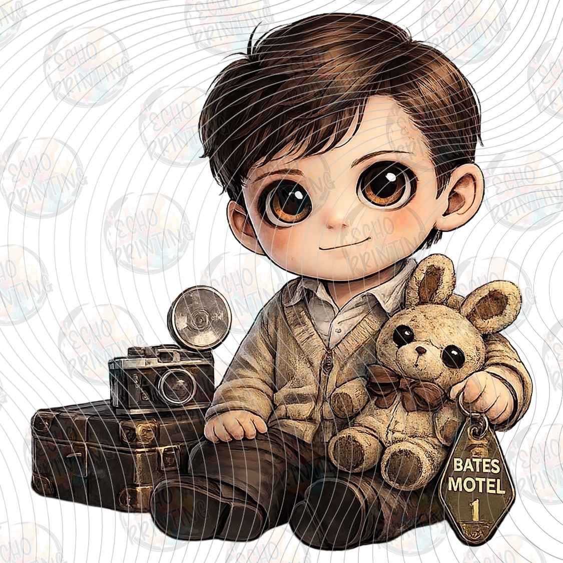 HLW 3863 - VINTAGE DOLL AND TEDDY