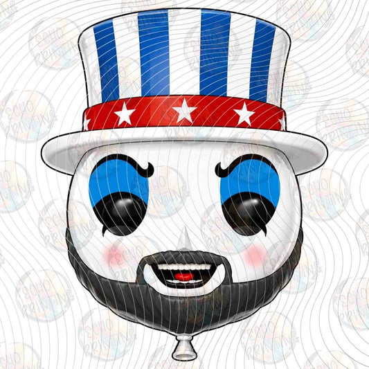 HLW 3933 - PATRIOTIC CLOWN POP ART