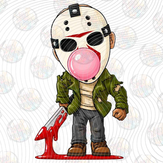 HLW 3937 - HOCKEY MASK BUBBLEGUM