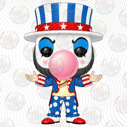 HLW 3944 - PATRIOTIC CLOWN BUBBLEGUM