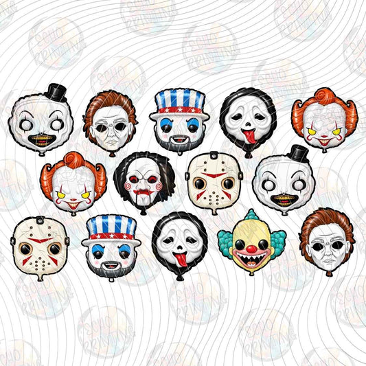 HLW 3946 - HORROR ICON STICKERS