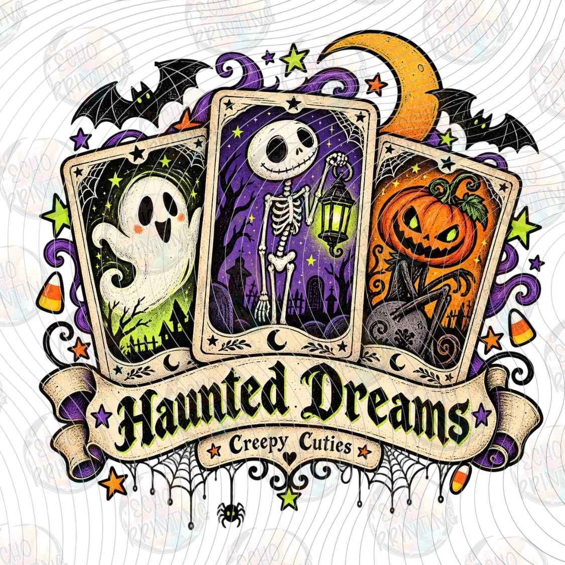 HLW 3962 - HAUNTED DREAMS WREATH