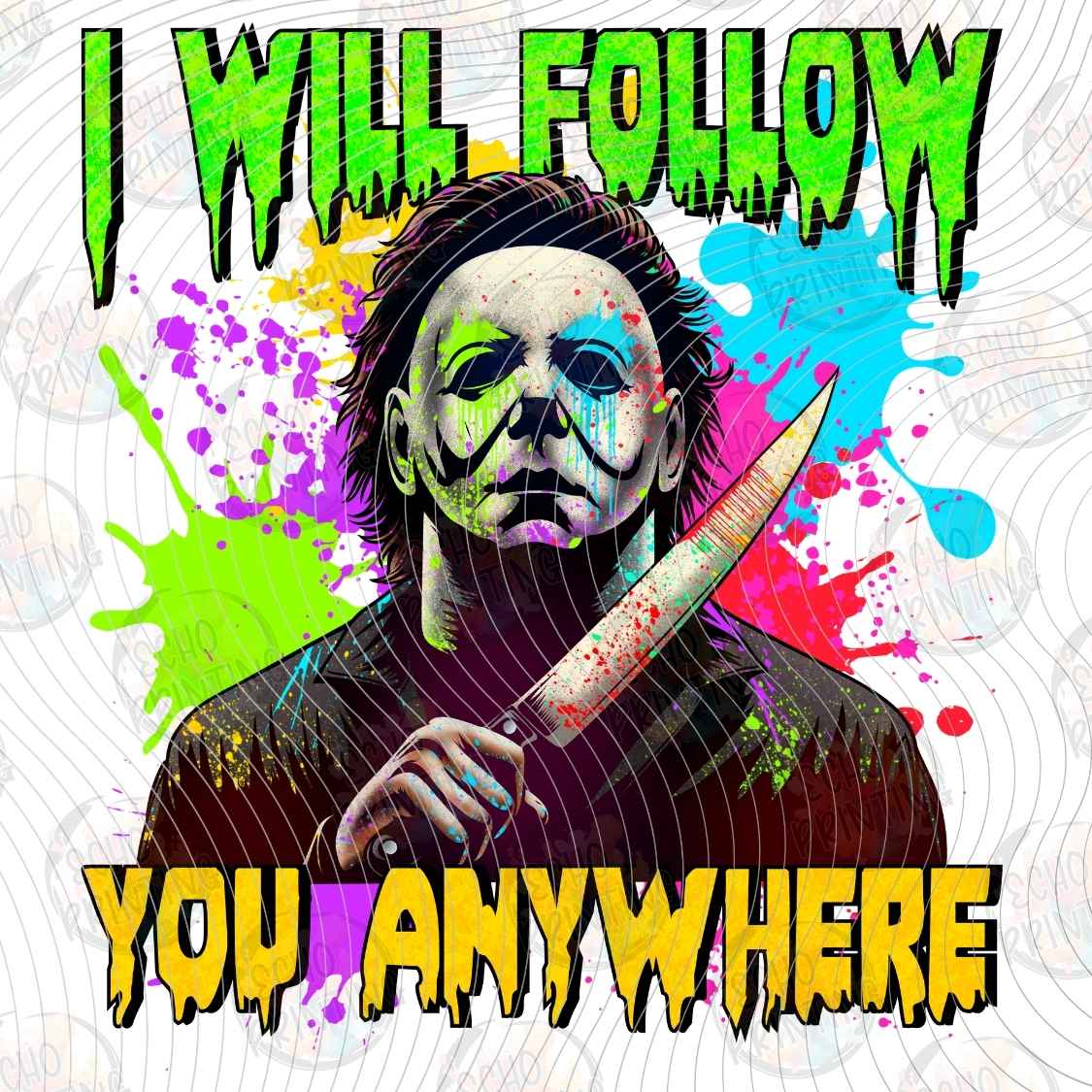 HLW 3988 - FOLLOW ME HORROR ART