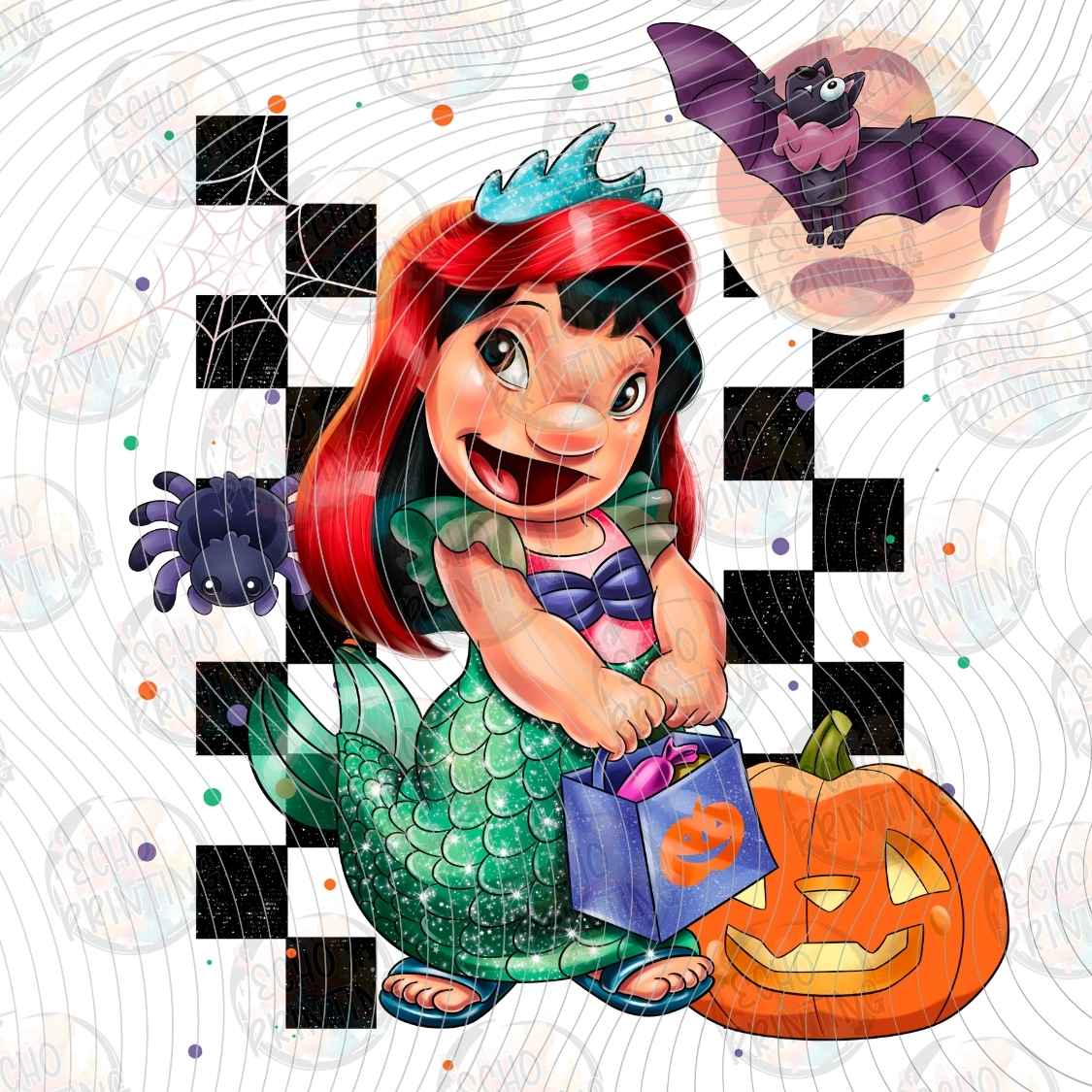 HLW 4040 - RED HAIRED MERMAID STYLE