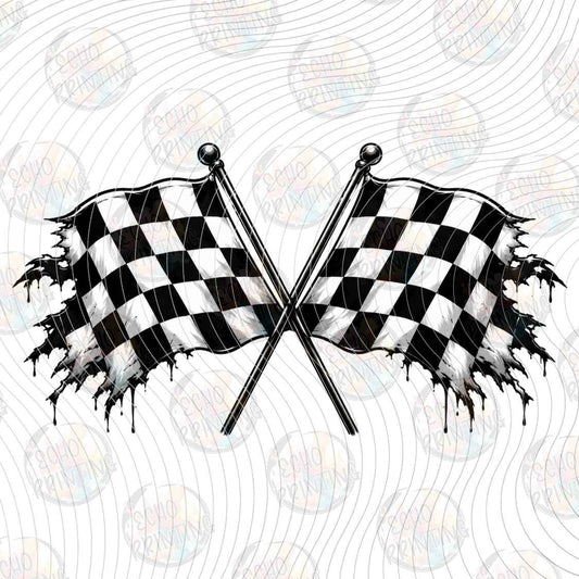 HLW 4049 - CHECKERBOARD RACING FLAGS