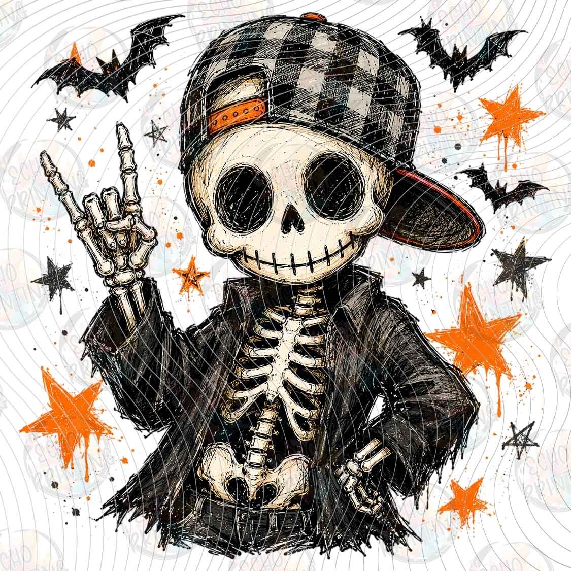 HLW 4070 - SKELETON STREET STYLE