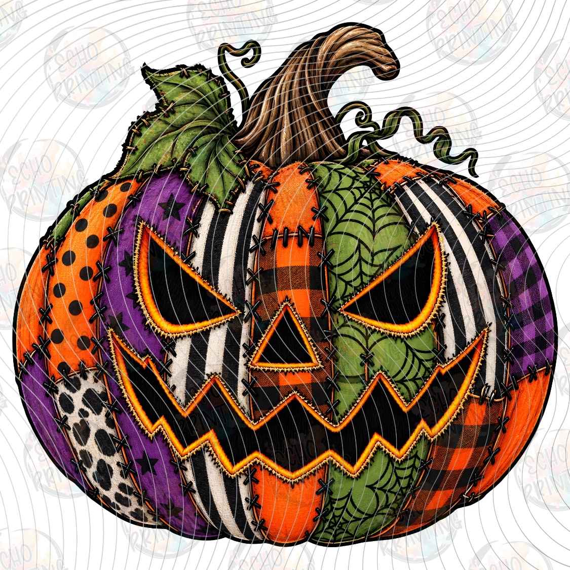HLW 4119 - PATCHWORK JACK O LANTERN