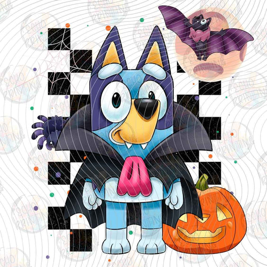 HLW 4130 - BLUE PUP HALLOWEEN