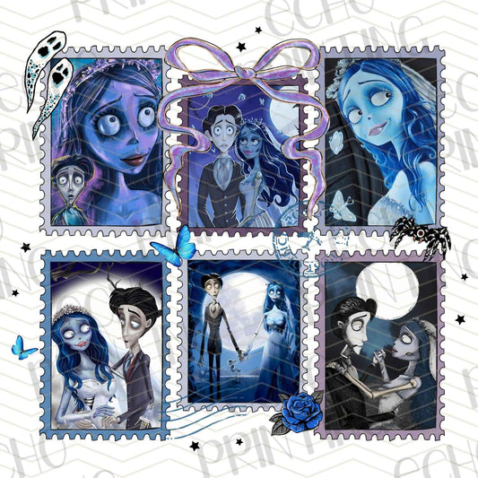 HLW 537 – BLUE BEAUTIES STAMP SET
