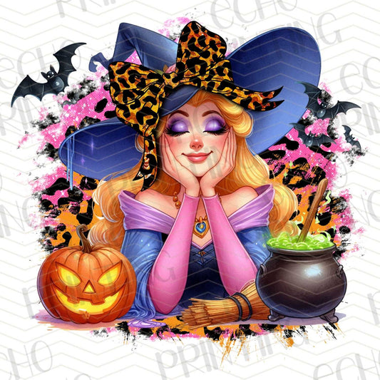 HLW 54 - DREAMY WITCH GIRL WITH CAULDRON