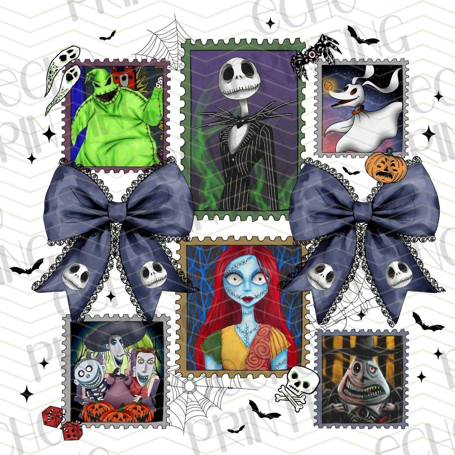 HLW 604 – STITCHED STAMP SET