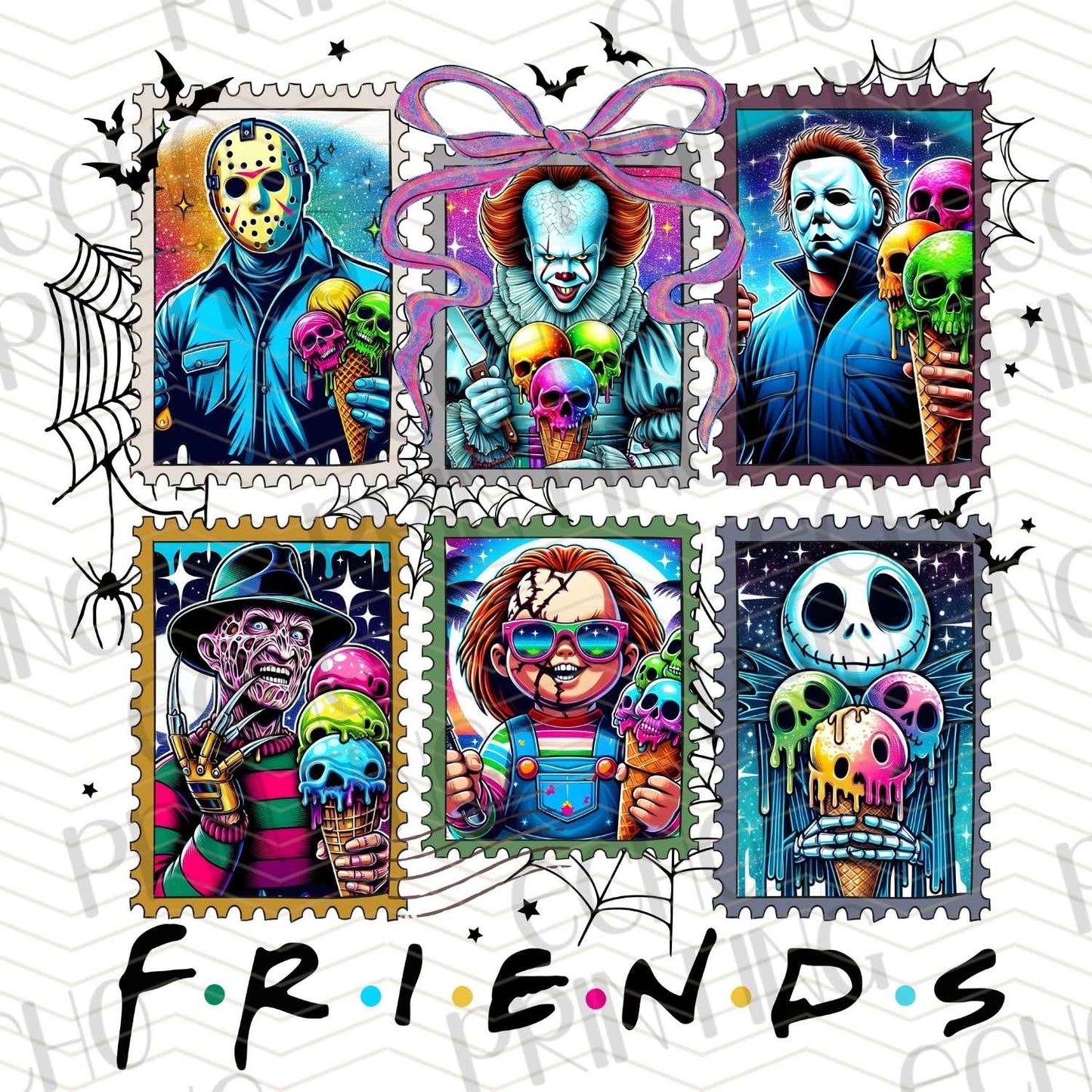 HLW 607 – FRIENDS HALLOWEEN STAMP SET