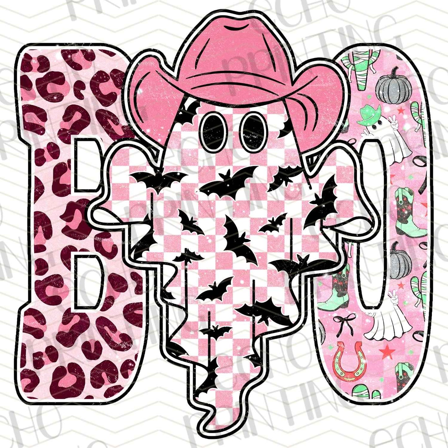 HLW 627 – COWGIRL PINK BOW & BOOTS