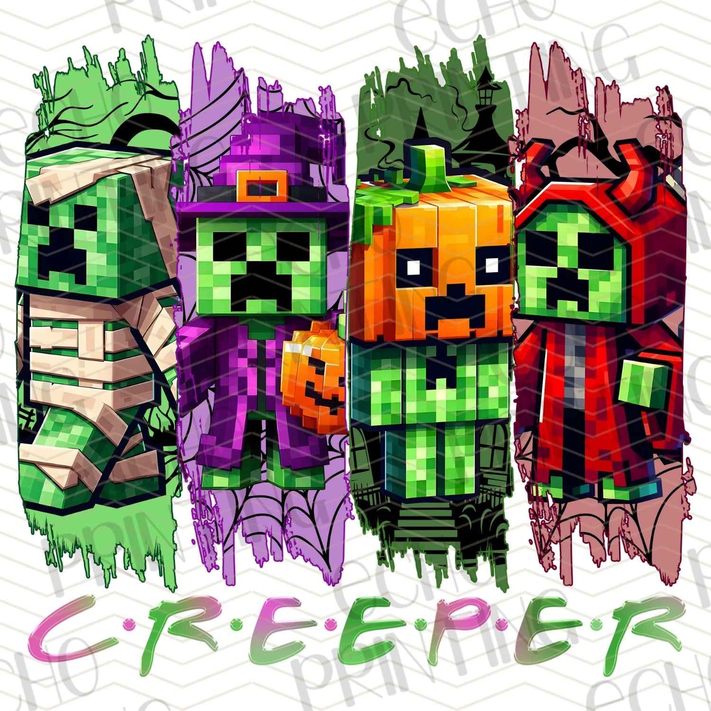 HLW 635 – BLOCKY CREEPER CHARACTERS