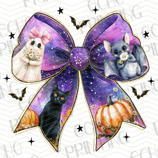 HLW 698 – HALLOWEEN BOW WITH CAT