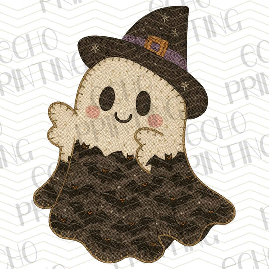 HLW 735 – CUTE GHOST WITH WITCH HAT
