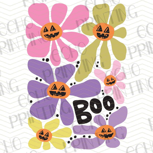 HLW 738 – FLOWERS WITH PUMPKINS BOO