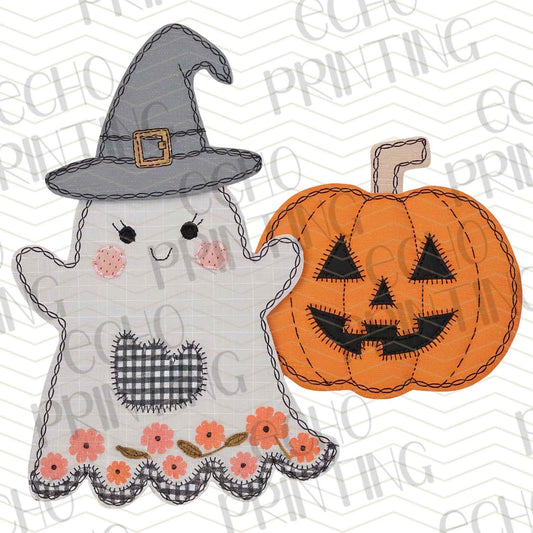 HLW 755 – CUTE WITCH GHOST WITH PUMPKIN
