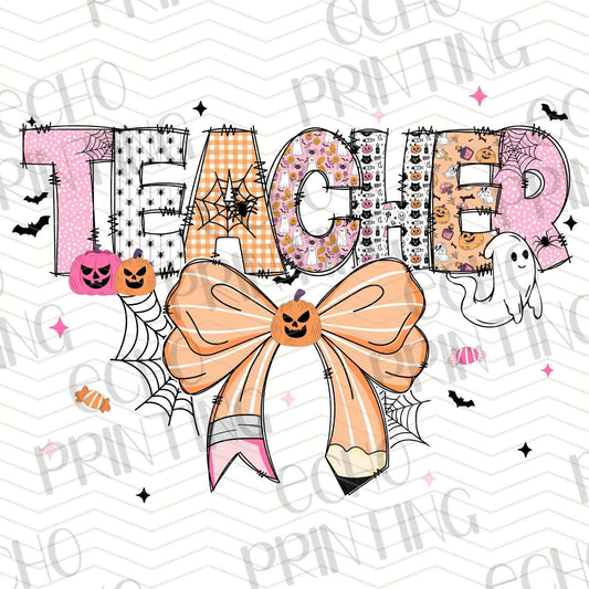 HLW 770 – TEACHER HALLOWEEN BOW