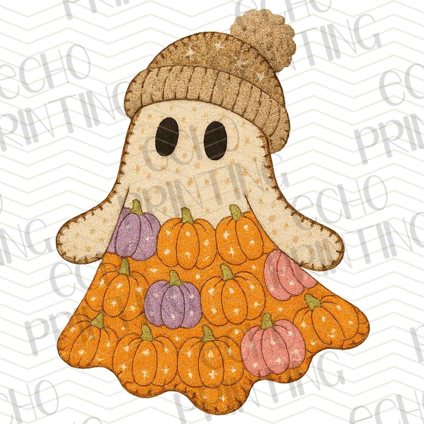 HLW 792 – PATCHWORK CANDY CORN GHOST