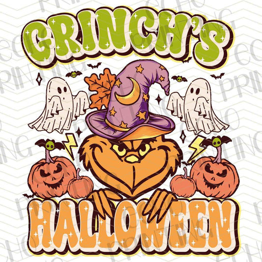 HLW 810 - GRINCH STYLE HALLOWEEN PUMPKINS