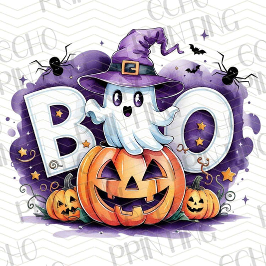 HLW 813 - BOO JACK O LANTERN PURPLE HALLOWEEN