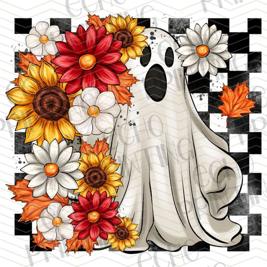 HLW 823 – RETRO FLORAL GHOST HALLOWEEN