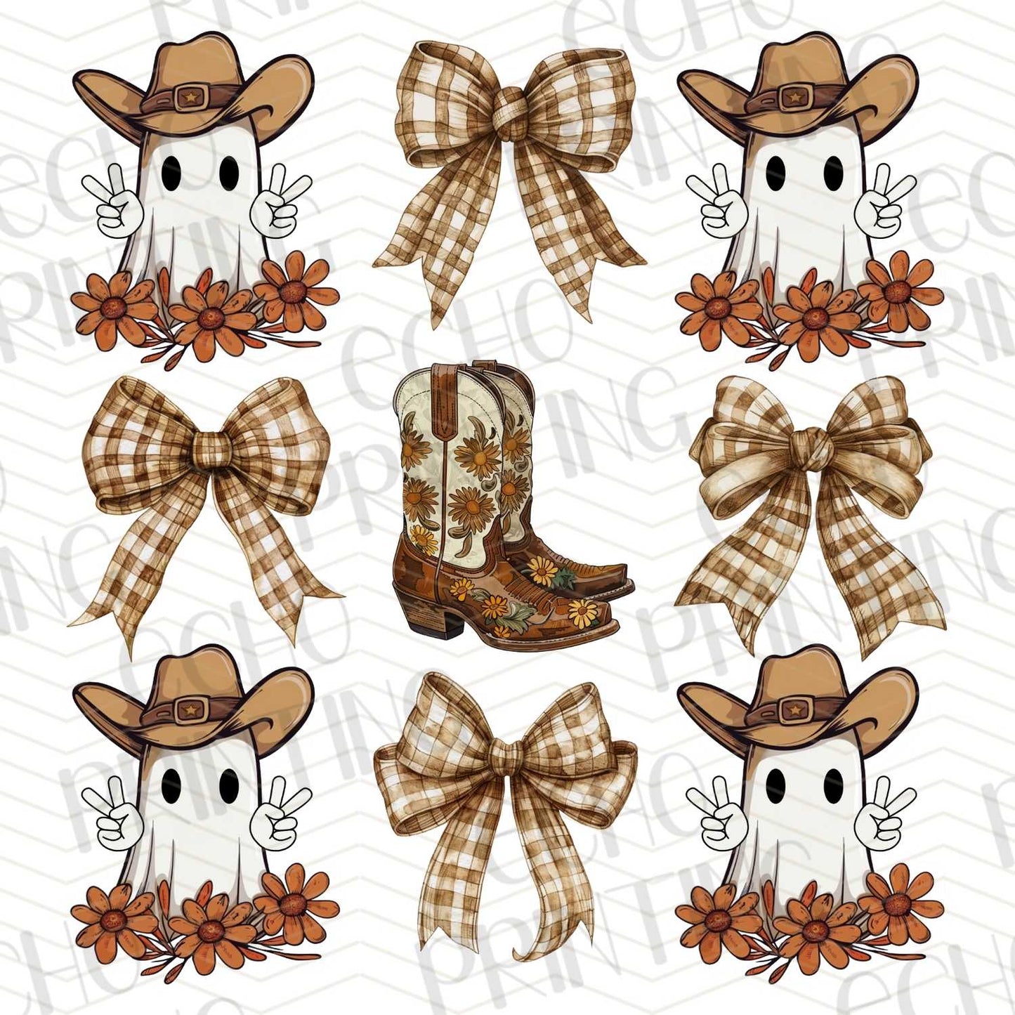 HLW 86 - COWBOY GHOST AND BOW SET