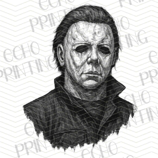 HLW 879 – MASKED SLASHER FACE SKETCH