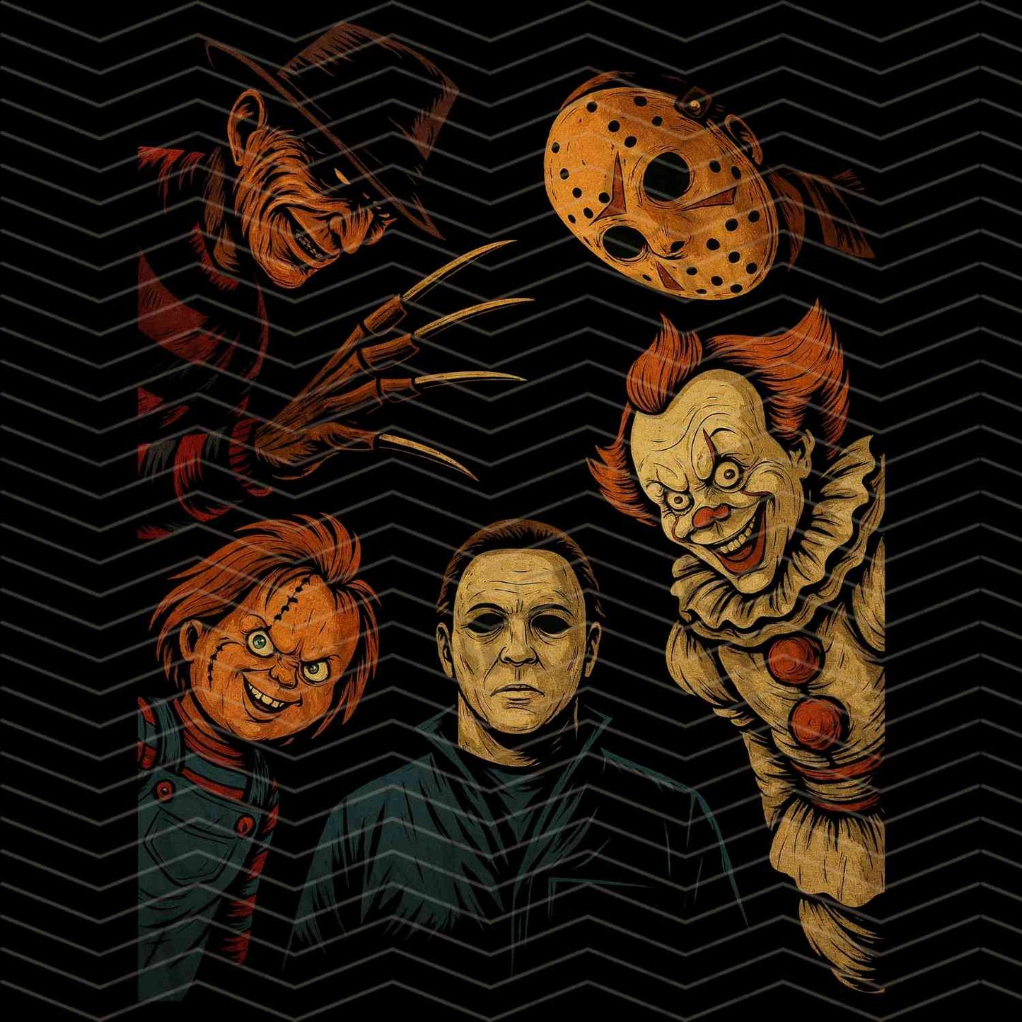 HLW 880 – HORROR MOVIE CHARACTERS GROUP