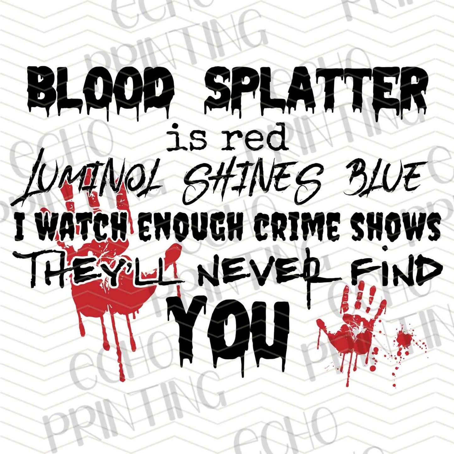 HLW 892 – BLOOD SPLATTER CRIME STYLE