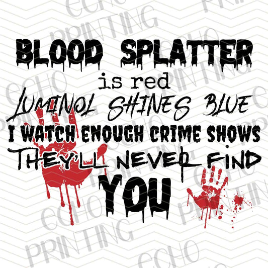 HLW 892 – BLOOD SPLATTER CRIME STYLE