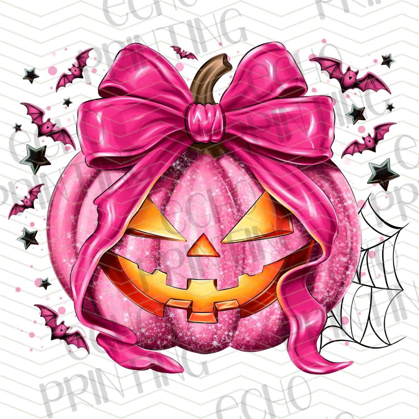 HLW 899 – PINK RIBBON PUMPKIN FACE