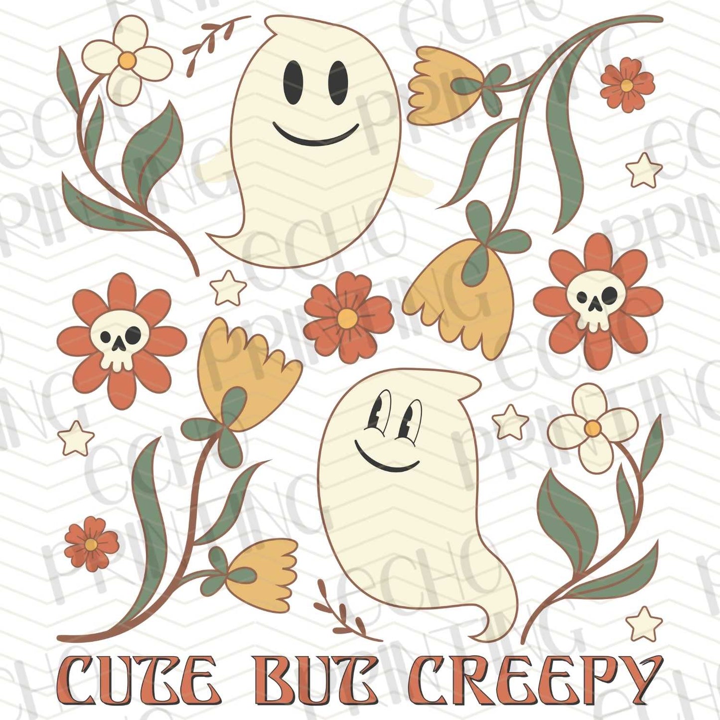 HLW 90 - CUTE BUT CREEPY FLORAL GHOSTS