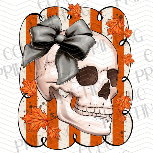 HLW 903 – SKULL WITH FLOWER BOW