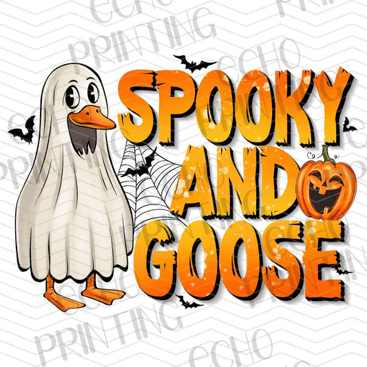 HLW 904 – SPOOKY GOOSE WITH PUMPKINS