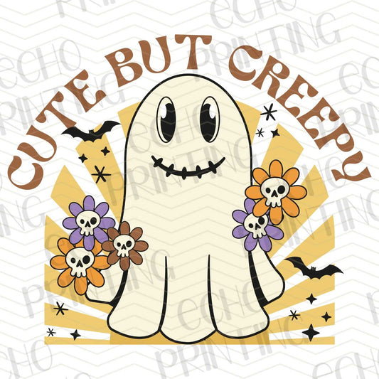 HLW 91 - CUTE BUT CREEPY GHOST WITH FLOWERS