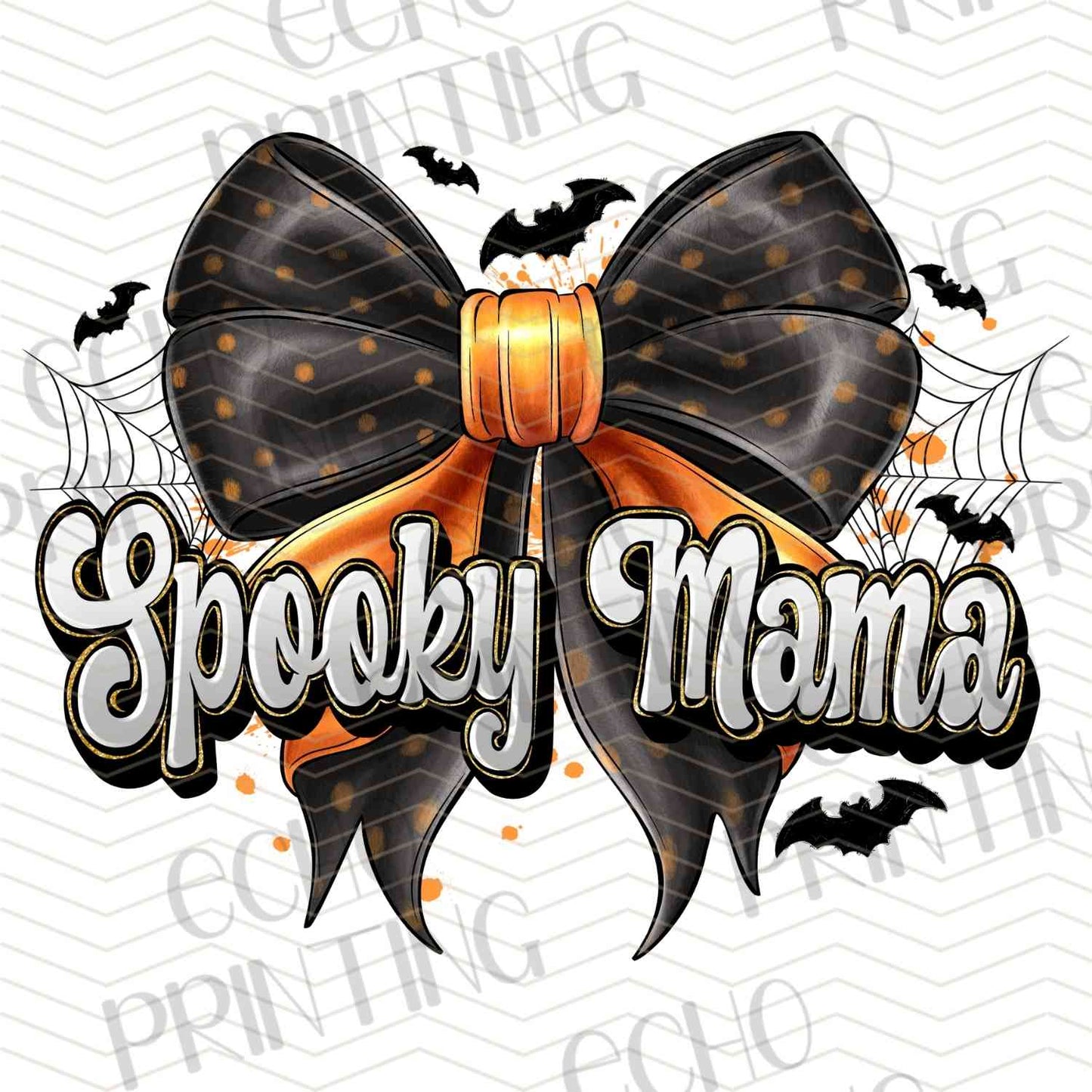 HLW 915 – BLACK BOW SPOOKY MAMA