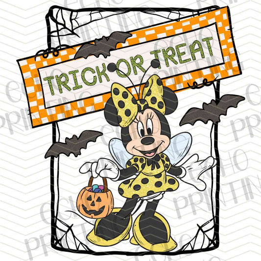 HLW 927 – MOUSE CHARACTER TRICK OR TREAT SIGN