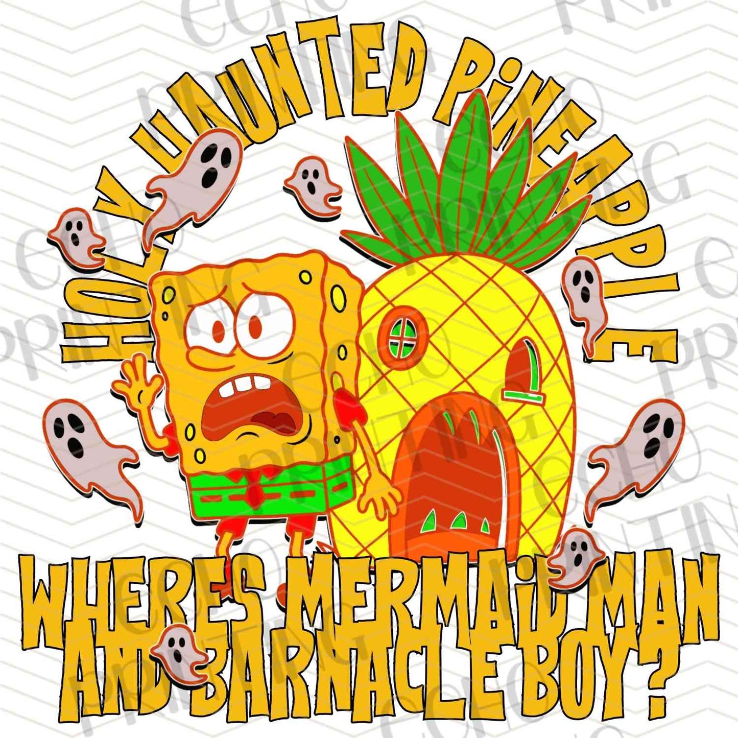 HLW 960 – HAUNTED PINEAPPLE FUNNY HALLOWEEN