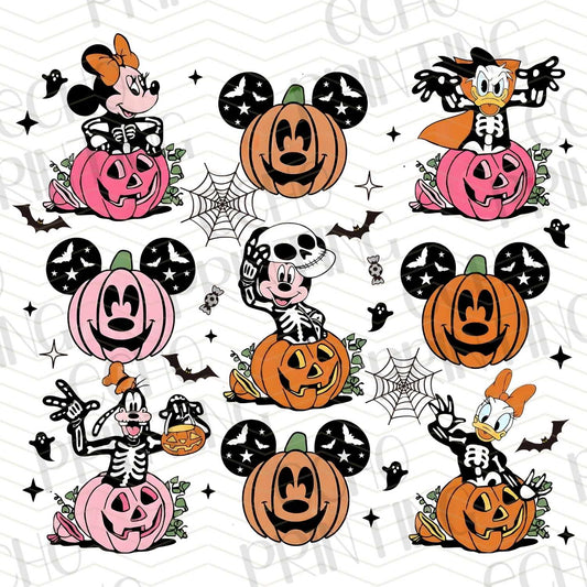 HLW 97 - HALLOWEEN CHARACTER PUMPKINS PATTERN