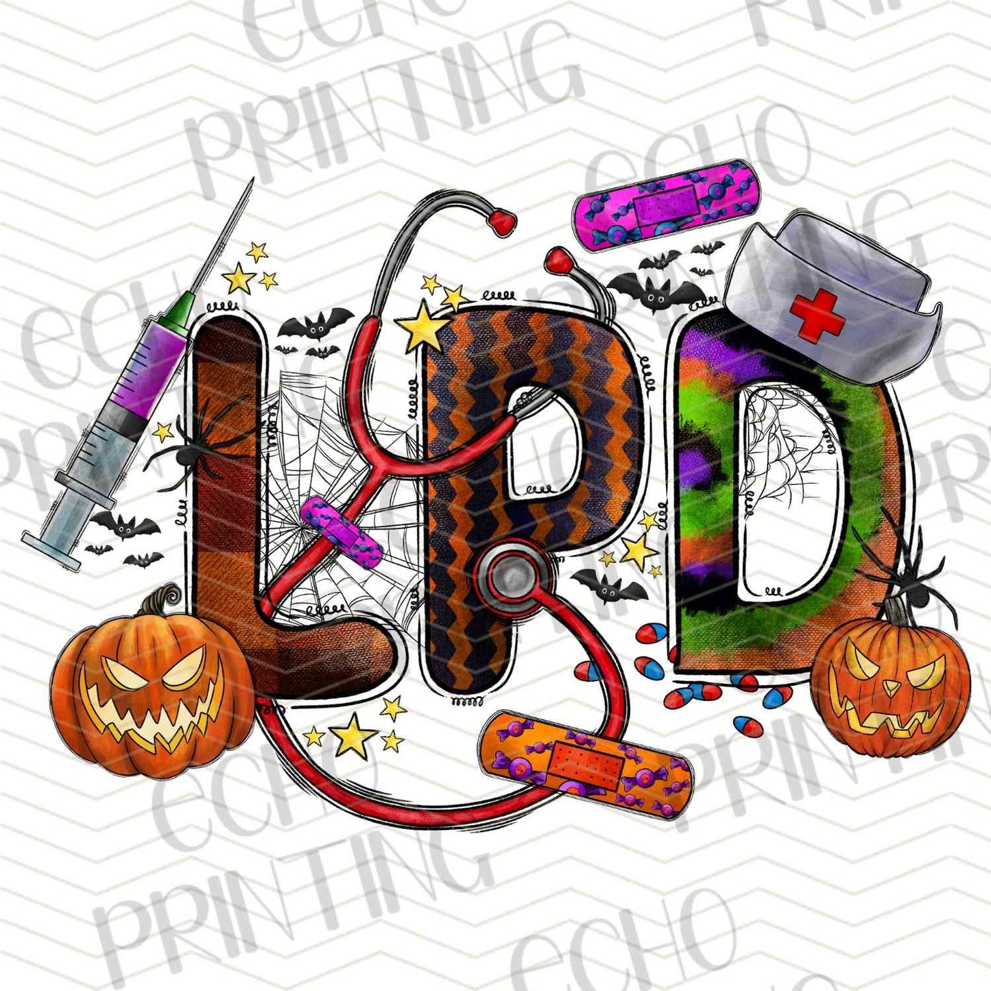 HLW 984 – LEOPARD PRINT HALLOWEEN PUMPKINS