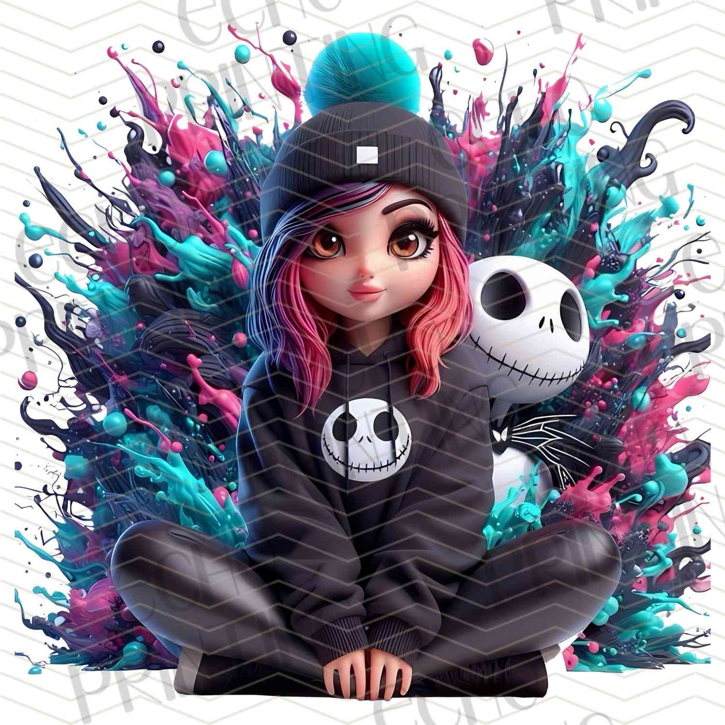 HLW 993 – WITCH GIRL PURPLE MYSTICAL ART