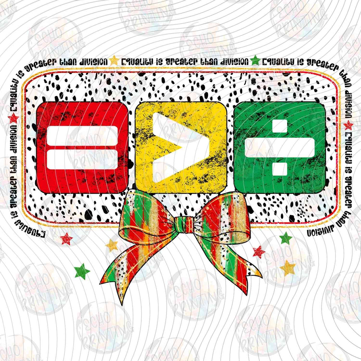 HMRG 6 - EQUALITY IS GREATER THAN DIVISION RETRO SYMBOLS