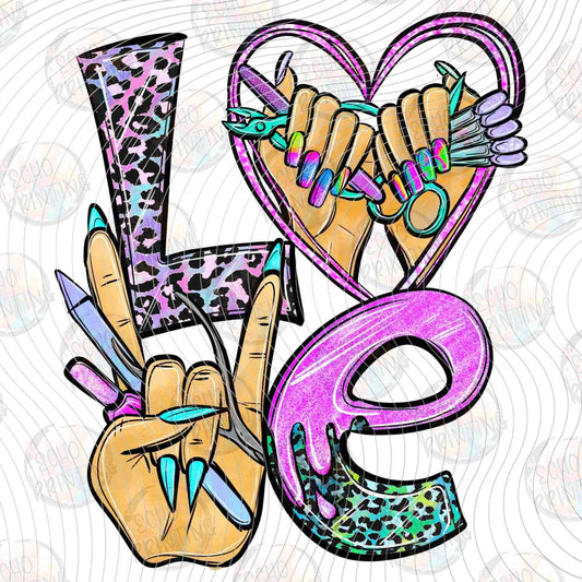 HRSTL 7 - LOVE LEOPARD PRINT HAIR TOOLS