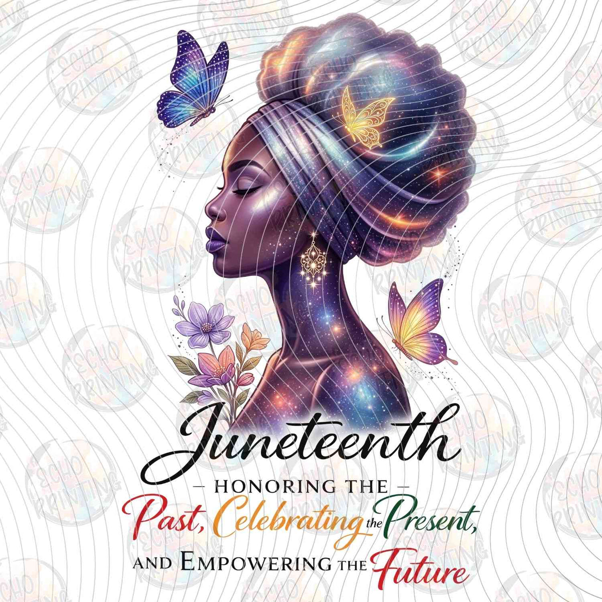 JNTHG 37 - JUNETEENTH CELEBRATING FREEDOM WOMAN PURPLE HEADWRAP