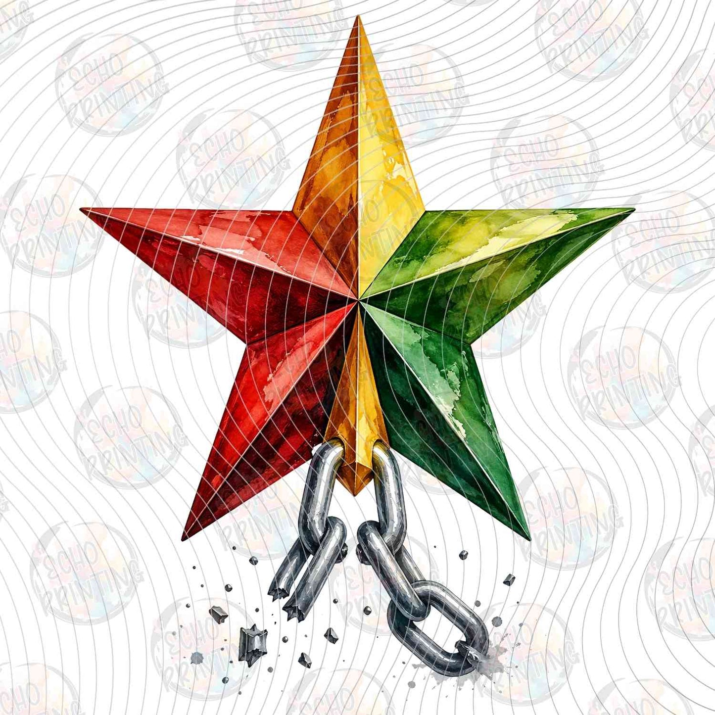 JNTHG 48 - PAN AFRICAN STAR WITH BROKEN CHAINS