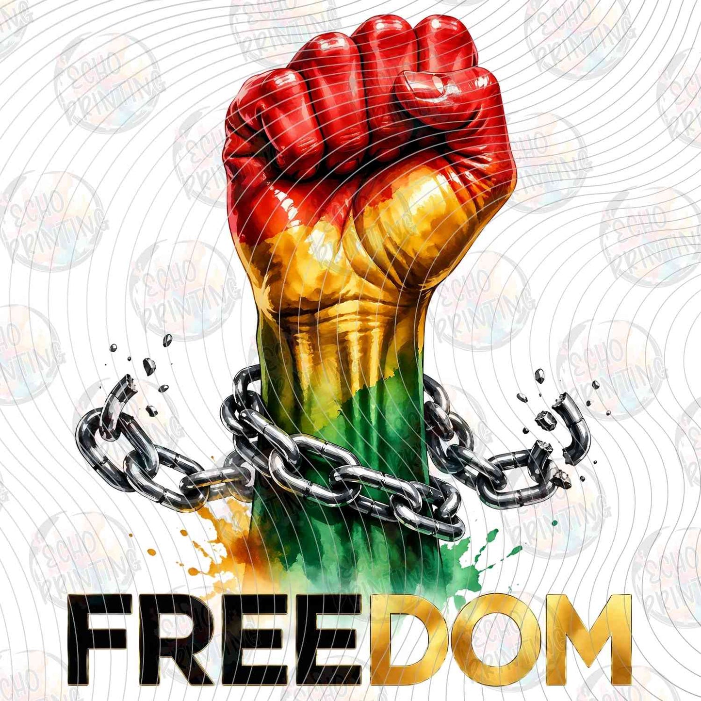 JNTHG 54 - FREEDOM RAISED FIST BROKEN CHAINS